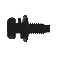 Hexagon Head Panel Screws with Washer | Zinc Plated Black | Secure Tightening & RoHS Compliant | @Pack of 25 | by Wurth