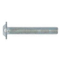 Screw ISO 7380-2 | Steel 10.9 | Zinc-Plated & Blue Passivated | Button Head with Collar | @Pack of 25 | by Wurth
