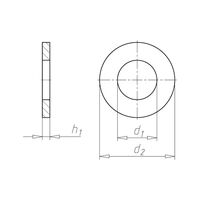 DIN 9021 A4 Stainless Steel Washer | Large Outside Diameter | 140 HV Hardness | Plain Surface | @Pack of 10 | by Wurth