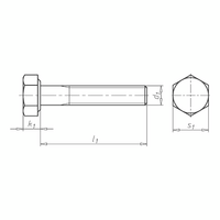 Hexagonal Bolt ASME B18.2.1 | GR8 Steel | Trivalent Blue Zinc Plated | High Strength | @PCS by Wurth