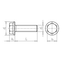 Hexagon Head Serrated Screw with Flange | M12 x 1.5 | Zinc-Nickel Plated | 10.9 Strength Class | @Pack of 10 | by Wurth