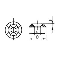 Plastic Grommet for BMW | Spacer for Countersunk Screws | Pressure Equalization | @Pack of 25 | by Wurth