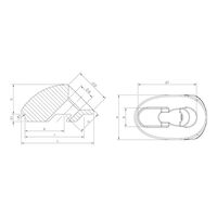 Angled Washer 45° A2 Oval Hole | Stainless Steel | Quick Mounting | @Pack of 25 | by Wurth