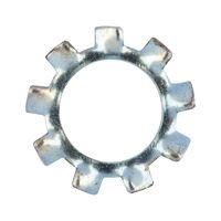 Serrated Washer Type A DIN 6797 | Externally Serrated Design | Zinc-Plated Steel | Corrosion Resistant | @Pack of 100 | by Wurth
