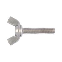 Wing Screw DIN 316 A4 Stainless Steel | Square Wings for Hand Tightening | RoHS Compliant | @Pack of 10 | by Wurth