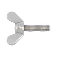 Wing Screw Round Wings DIN 316 | A2 Stainless Steel | Hand Tightening Design | Plain Finish | @Pack of 10 | by Wurth