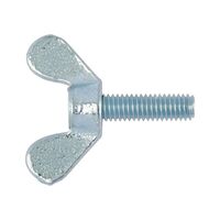 Wing Bolt Round Wings DIN 316 | Malleable Iron | Zinc-Plated & Blue Passivated | @Pack of 10 | by Wurth