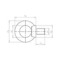 Ring Bolt DIN 580 A4 Stainless Steel M16 | 700 kg Load Capacity | Plain Finish | @Pack of 5 | by Wurth