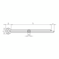 Split Pin ISO/WN 1234 Steel Zinc-Plated | Durable Corrosion Resistance | RoHS Compliant | @Pack of 50 | by Wurth