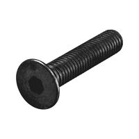 Countersunk Head Screw ISO 10642 | Strength Class 10.9 | Zinc-Nickel Plated | Black Finish | @Pack of 25 | by Wurth