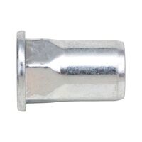 Rivet Nut with Partial Hexagon Shank | Zinc-Plated Steel | Anti-Rotation Lock | Dome Head | @Pack of 100 | by Wurth