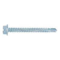 Pias® Drilling Screw | Hexagon Head & Drill Tip | Case-Hardened Steel | Zinc-Plated | @Pack of 50 | by Wurth