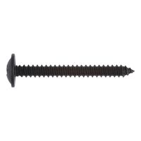 Pan Head Tapping Screw with Flange | Steel Material | Black Top Coat Finish | Self-Tapping Full Thread | @Pack of 50 | by Wurth