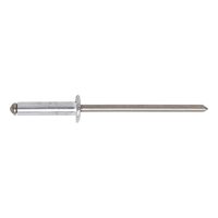 Blind Rivet Flat Head | Aluminium Sleeve | Galvanised Steel Mandrel | Multi-Use | @Pack of 100 | by Wurth