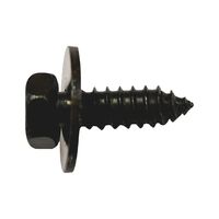 Hexagon Head Panel Screws with Washer | Black Zinc Plated | Durable Steel | @Pack of 25 | by Wurth