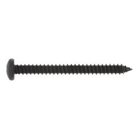 Pan Head Tapping Screw C Shape DIN 7981 | Zinc-Plated Black Steel | Self-Tapping Design | @Pack of 50 | by Wurth