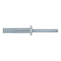 High-strength MBT Blind Stud Flat Head | Zinc Plated Steel | Vibration-Proof Connections | @Pack of 25 | by Wurth