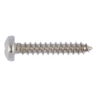 Pan Head Tapping Screw C Shape | A4 Stainless Steel | H Recessed Head | Full Thread Design | @Pack of 50 | by Wurth
