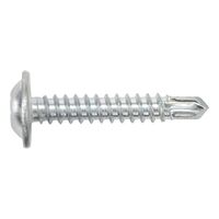 Pias® Drilling Screw | Round Head with Collar | AW Drive | Zinc Plated | @Pack of 50 | by Wurth