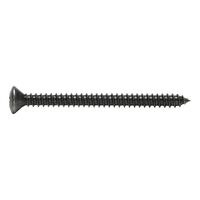 Tapping Screw ISO 7051 | Raised Countersunk Head | Black Zinc-Nickel Plated | @Pack of 50 | by Wurth