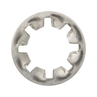 Serrated Washer Type J DIN 6797 | A2 Stainless Steel | Internally Serrated Design | Plain Finish | @Pack of 50 | by Wurth