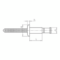High-strength MBT Blind Stud Flat Head | Aluminium Construction | Vibration-Proof & High Load Capacity | @Pack of 25 | by Wurth
