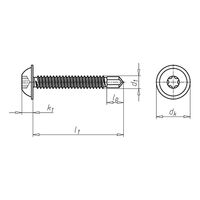 Pias® Drilling Screw | Round Head with Collar | AW Drive | Zinc Plated | @Pack of 50 | by Wurth