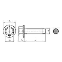 Thread Rolling Screw M4x14 | Taptite 2000 | Hexagon Head with Collar | Zinc Plated A2K | @Pack of 100 | by Wurth