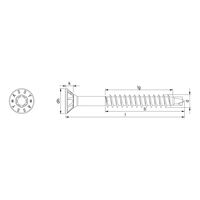 ASSY®plus 4 CSMP Universal Screw | Hardened Zinc-Plated Steel | Countersunk Milling Pocket Head | @Pack of 250 | by Wurth