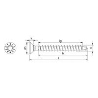 ASSY®plus 4 CS Universal Screw | Hardened Zinc-Plated Steel | Full Thread Countersunk Head | @Pack of 500 | by Wurth