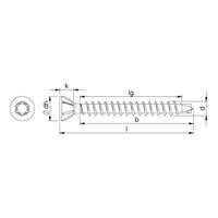 ASSY®plus 4 CSMR 60 FLOOR Flooring Screw | Hardened Zinc-Plated Steel | Full Thread Countersunk Milling Head | @Pack of 500 | by Wurth