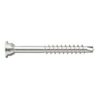 ASSYplus 4 TH Glass Strip Screw | Nickel Plated Steel | Partial Thread & Top Head | @Pack of 500 | by Wurth
