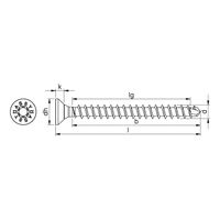 ASSYplus VG 4 CS Construction Screw | Full Thread & Countersunk Head | High Load-Bearing | @Pack of 50 | by Wurth