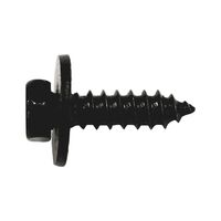 Hexagon Head Panel Screws with Washer | Black Zinc Coating | 25 PCS | by Wurth