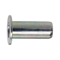 Multi-Purpose Rivet Nut with Flat Head | Zinc-Plated Steel | M4 Thread | @Pack of 10 | by Wurth