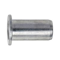 Rivet Nut Multi-Purpose Flat Head | Aluminium Material | Large Clamping Length Range | @Pack of 10 | by Wurth