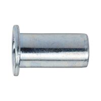Rivet Nut Multi-Purpose Flat Head | Zinc Plated Steel | M8 Thread | @Pack of 10 | by Wurth