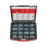 Screw Cylinder Head Assortment | 960 Pieces | Zinc Plated Steel | ISO 4762 Compliant | by Wurth