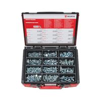 Countersunk Head Screw Assortment | 635 Pieces | Zinc Plated | High Strength 10.9 | by Wurth