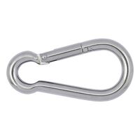 Snap Hook DIN 5299 Shape C A2 Stainless Steel | 180 kg Load Capacity | Corrosion Resistant | @Pack of 10 | by Wurth