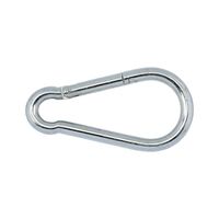Snap Hook DIN 5299 Shape C | Zinc Plated Steel | 450 kg Load Capacity | Concealed Coil Spring | @Pack of 5 | by Wurth