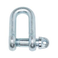 Zinc-Plated Shackle SHKL A SZ06 | 630 kg Load Capacity | Curved Design | @Pack of 5 | by Wurth