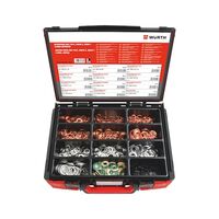 Sealing Ring Assortment Mixed RG SEAL SYSKO | 600 Pieces | Copper & Aluminium Rings | Versatile Sizes | by Wurth