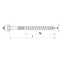 ASSY® 3.0 Combination Timber Screw | Hexagon Head | Glide-Coated Coarse Thread | Zinc Plated | @Pack of 75 | by Wurth