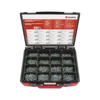Tapping Screws Pan Head DIN 7981 | Zinc Plated Assortment | 1600 Pieces | by Wurth