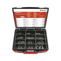 Bonded Seal Self-Centring Assortment | 165 Pieces | Zinc-Plated Steel | Blue Passivated Finish | by Wurth