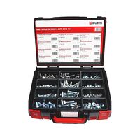 Fine and Extra Fine Bolts and Nuts Assortment | 282 Pieces | Zinc & Zinc Nickel Coatings | Strength Grades 8.8 & 10.9 | by Wurth