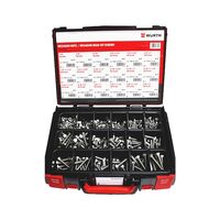 Hexagon Head Set Screws and Nuts Assortment | 465 Pieces | Stainless Steel A2 | UNC Thread | by Wurth