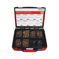Button Head Self Drilling Screw Assortment | 1,503 Pieces | Stainless Steel A2C | PH2 Drive Type | by Wurth