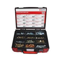 Australian Panel Screws and Nuts Assortment | 300 Pieces | Stainless Steel A2K | Organized System Case | by Wurth